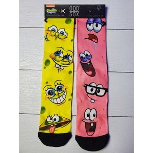 ODD SOX SPONGEBOB KNIT CREW SOCKS